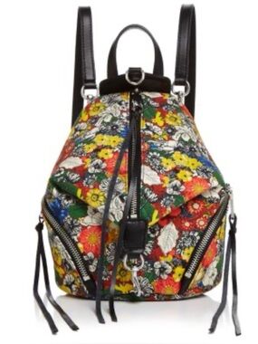 RARE~Rebecca Minkoff Julian Mini Convertible Floral Canvas Backpack